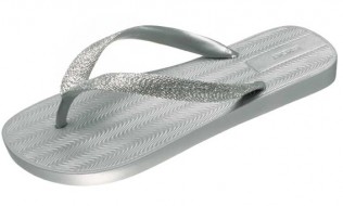 Glam Silver Flip Flop