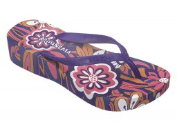 retro purple flip flop