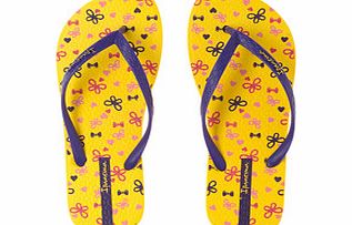 iPANEMA Womens Themes yellow flip flops