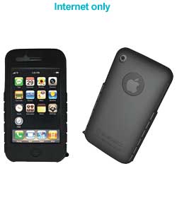 iPhone 3G Black Silicone Skin and Screen Protector