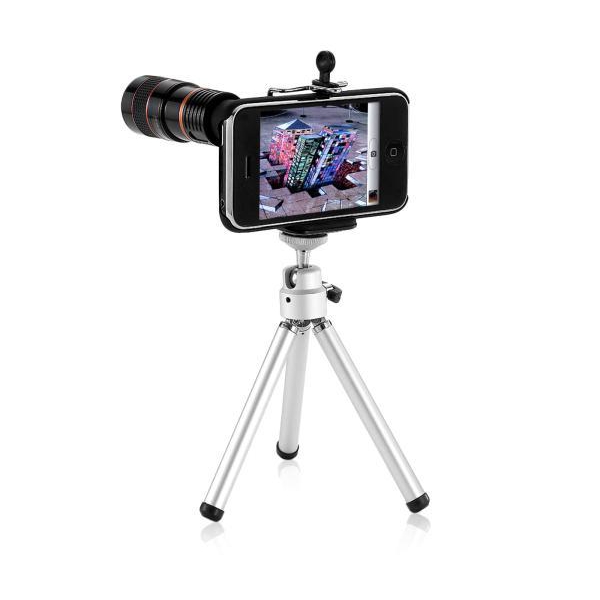 iPhone Telephoto Lens and Tripod