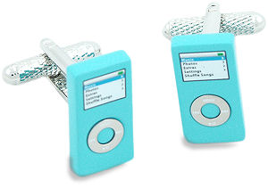 iPod Blue Ladies Cufflinks
