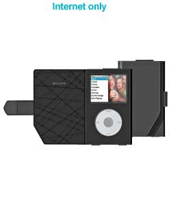 ipod Classic Black Leather Folio