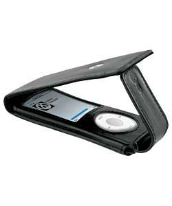 iPod Nano 4g Leather Case - Black
