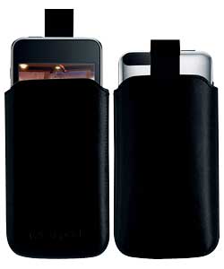 ipod Touch 2G Black Leather Slip Case