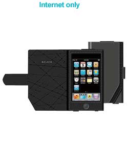 ipod Touch Black Leather Folio