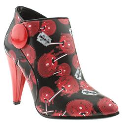 Female Iron Fist Apple & Razors Manmade Upper Casual in Black and Red