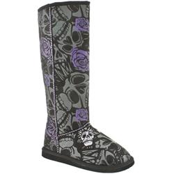 Iron Fist Female Iron Fist Muerte Punk Boots Fabric Upper Casual in Purple