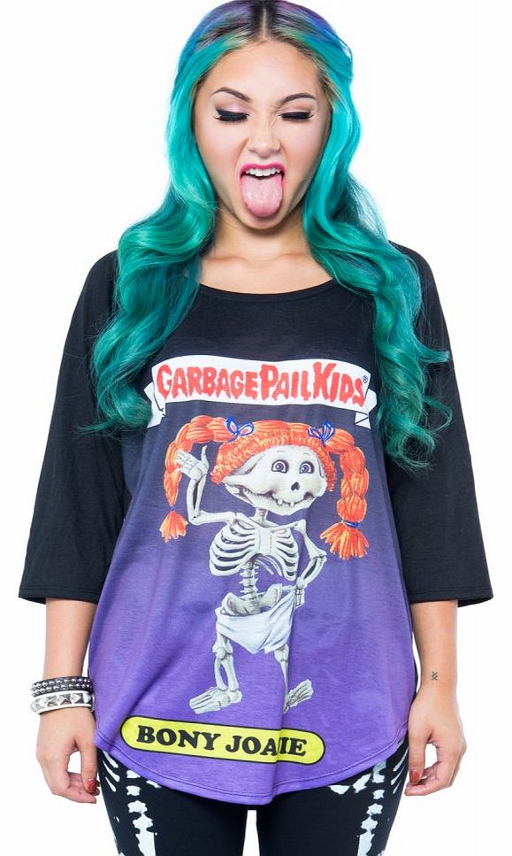 Iron Fist Garbage Pail Kids Bony Joanie Raglan