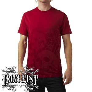 Iron Fist T-Shirts - Iron Fist Faded Skull