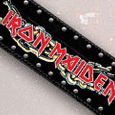 Iron Maiden Logo Leather Wristband
