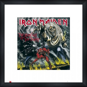 Number of the Beast - Custom Framed Art Print Framed Music Prints and Poster