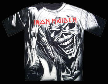 Iron Maiden Number Of The Beast Black & White