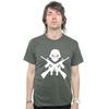 Iron Maiden T-shirt - Crossed Guns (Olive)