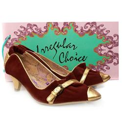 Irregular Choice Female Irregular Choce Suede Upper in Burgundy