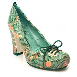 IRREGULAR CHOICE IC CHICA FLORAL LACE COURT