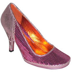 IRREGULAR CHOICE IC PERSPEX SEQUIN COURT