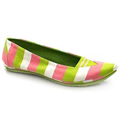 IRREGULAR CHOICE IC POINTY STRIPEY FLAT
