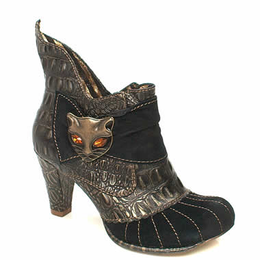 Irregular Choice Whimsical Miaow Ankle Boot