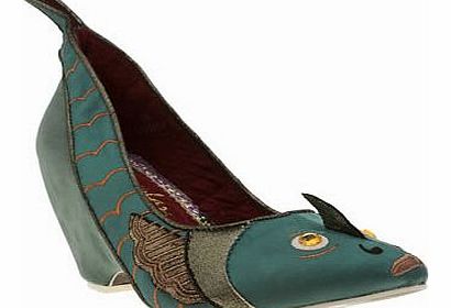 womens irregular choice turquoise pinky perky