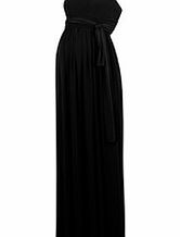 Isabella Oliver The Wrap caviar black maxi dress