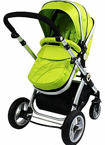 2 in 1 Baby Pram System Complete (Lime)