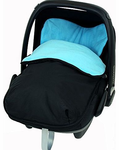 iSafe Buddy Jet Carseat Footmuff - Ocean (Black / Blue)