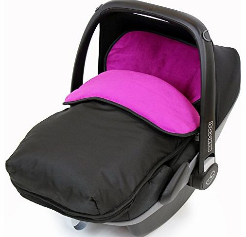 iSafe Buddy Jet Carseat Footmuff - Plum (Black / Purple)
