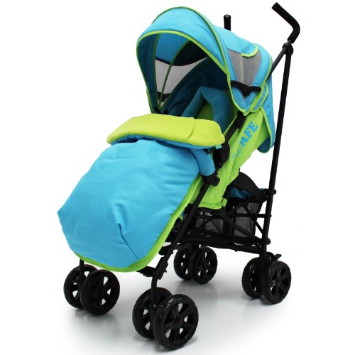 buggy Stroller Pushchair - Apple Slice Complete With Footmuff, HeadSupport and Raincover