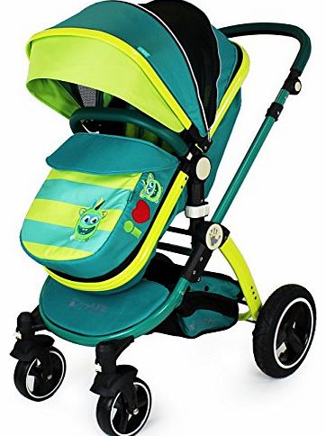 iSafe i-Safe - Lil Friend Pram & Luxury Stroller 2in1 Complete With Rain Cover