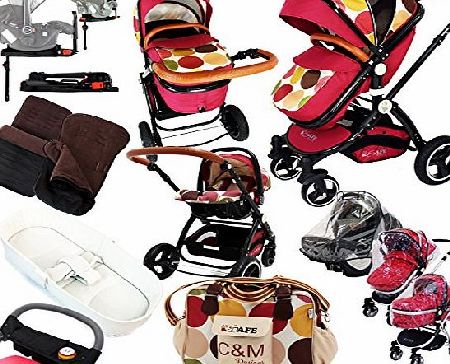 iSafe i-Safe Complete Trio Travel System Pram amp; Luxury Stroller - Camp;M Complete With Carseat   iSOF