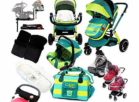 iSafe i-Safe Complete Trio Travel System Pram amp; Luxury Stroller - Lil Friend Complete With Carseat   iSOFIX Base   iSafe Luxury Bedding Complete With Mattress   iSafe Luxury Changing Bag (Lil Friend)   