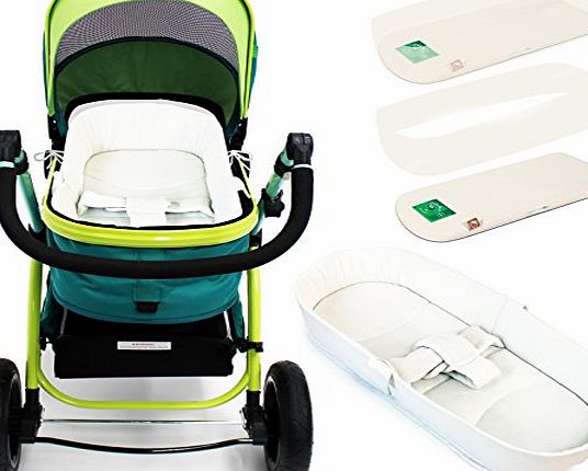 iSafe Luxury Bedding (Cream) For Pram Travel System