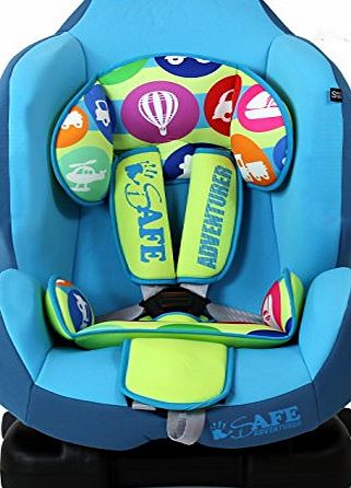iSafe NEW iSafe iSOFIX Comfy Padded CARSEAT GROUP 1 - 9months - 4 years - Adventurer