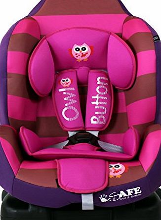 iSafe NEW iSafe iSOFIX Comfy Padded CARSEAT GROUP 1 - 9months - 4 years - Button Owl