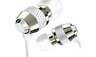 iSmart White Metal iPod MP3 Earphones