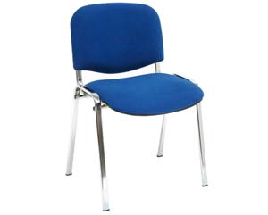 ISO fabric side chair(chrome frame)