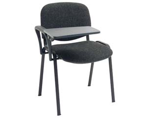 fabric tablet chair(black frame)