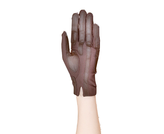 Chevron Gloves - Brown