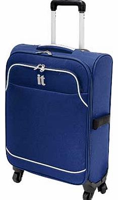 IT Luggage IT Contrast Medium 4 Wheel Suitcase - Navy
