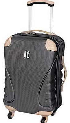IT PC Protect Small 4 Wheel Suitcase - Charcoal