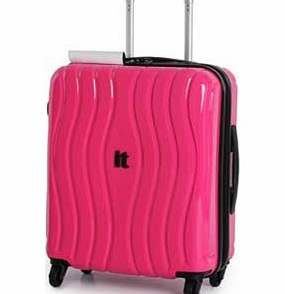 Waves Small 4 Wheel Suitcase - Pink