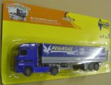 1:87th Scale Die Cast Model - Mercedes Benz Actros Truck And Trailer - Pegasus