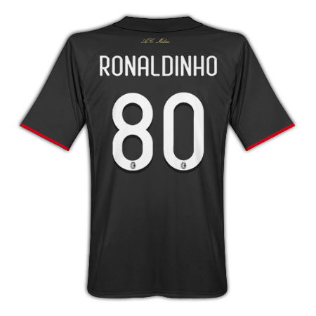 Italian teams Adidas 09-10 AC Milan 3rd (Ronaldinho 80)