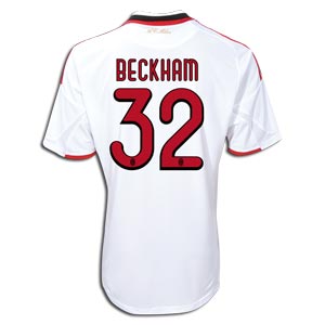 Italian teams Adidas 09-10 AC Milan away (Beckham 32)