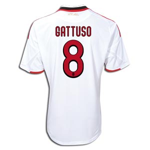 Italian teams Adidas 09-10 AC Milan away (Gattuso 8)