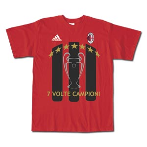 Adidas 2007 AC Milan C/L Winners Tee
