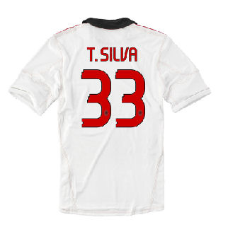 Adidas 2010-11 AC Milan Away Shirt (T. Silva 33)
