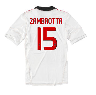 Adidas 2010-11 AC Milan Away Shirt (Zambrotta 15)