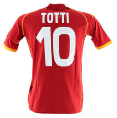 Italian teams Kappa 08-09 Roma home (Totti 10)